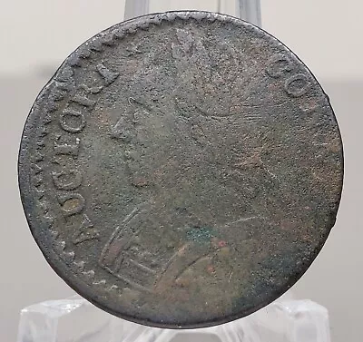 1787 Connecticut Mailed Bust Left Colonial Us Copper Coin VG - Image 1 of 2