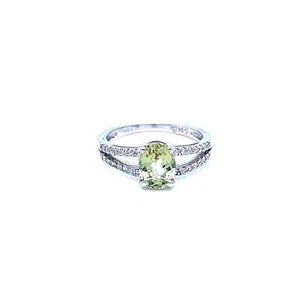 14K White Gold Ring with 1.35-Carat Tourmaline - Picture 1 of 3
