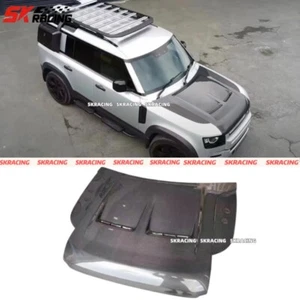 Dry Carbon Fiber Body Kits Hoods Panels Cover For Land Rover Defender 2020-2024 - Picture 1 of 11