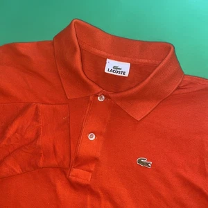 Polo Lacoste manica lunga XL extra large taglia 6 logo rosso coccodrillo - Foto 1 di 6