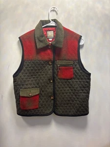 CB Wraps by Canvasbacks Steppweste Wolle L rot & braun - Bild 1 von 9