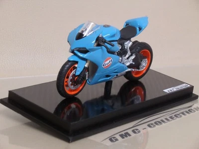 DUCATi 1199 PANiGALE "GULF EDiTiON"  1/18 MOTO MOTORBIKE UNiCA UNiQUE - Immagine 1 di 3