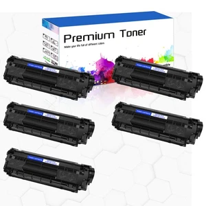 Cartucho de tóner negro 5PK Q2612A para HP 12A LaserJet 3052 3055 1022n 3015 M1319f - Imagen 1 de 23