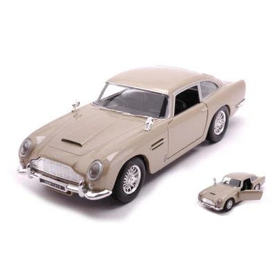 ASTON MARTIN DB5 1973 GOLD 1:24 Motormax Auto Stradali Modellino Nuovo - Immagine 1 di 3