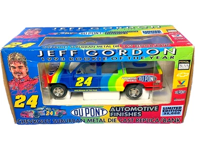 1993 Brookfield, Chevrolet Suburban Jeff Gordon #24, 1:25 Die Cast Coin Bank NIB - Image 1 of 4