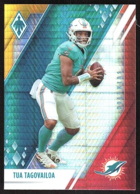 8153I 2021 Panini Phoenix #76 Tua Tagovailoa Fire Burst - Image 1 of 2