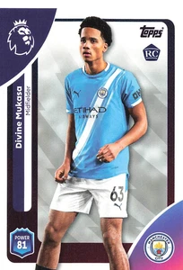 2025 Topps Premier League Base Manchester City Divine Mukasa RC #186 - Picture 1 of 3