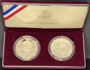 1998 Robert F. Kennedy Commemorative Coin Program Proof & UNC. (w COA) - Picture 1 of 6