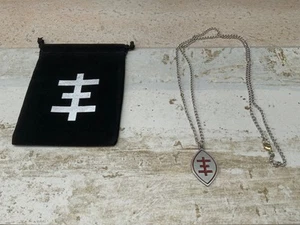 Genesis P-Orridge Psychic Cross necklace bagged PSYCHIC TV Throbbing Gristle - Picture 1 of 3