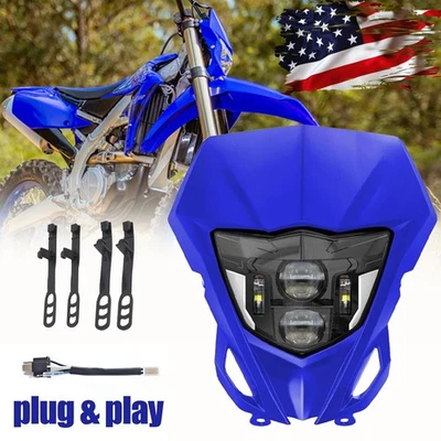 Точечная светодиодная фара для Yamaha 2013-2023 TTR 250/400/426/450 /WR250F/400F/426F/450 - Изображение 1 из 4