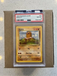 PSA 8 DIGLETT Pokemon Card Base Set Unlimited - Picture 1 of 2