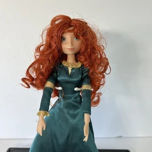 Disney Parks Merida From Brave 11” Articulated Doll Green Satin Dress (damaged) - Picture 1 of 12