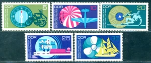 1972 Sport/Technic, brújula de motocicleta, paracaídas, Morse, hélice de barco, DDR, 1773MNH - Imagen 1 de 1