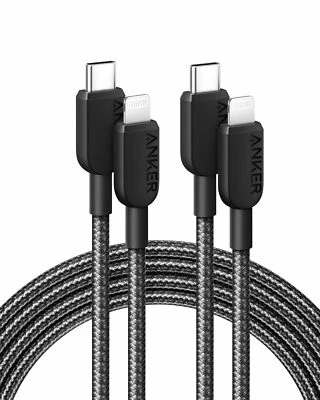 Anker iPhone Fast Charging Cable USB-C to Lightning MFi Certified 2x6ft Braided - Image 1 of 4