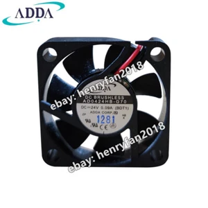 ADDA Fan AD0424HB-G70 Axial Fan DC 24V 0.09A 40*40*10MM 2-Wires Cooling Fan - Picture 1 of 5