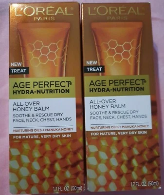 2 × L’Oreal Paris Skincare Age Perfect Hydra Nutrition All Over Honey Balm-1.7oz - Image 1 of 4