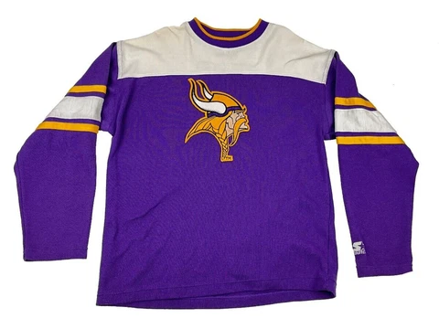 Vintage Minnesota Vikings Starter Pullover Sweatshirt Men's Size X-Large Cover