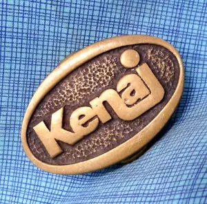 Kenai Dress Belt Buckle Native American Name Alaska Town Vtg 80s TBW .NOX866 - Picture 1 of 10