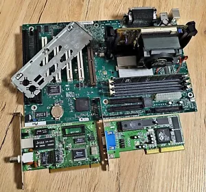 Intel SE440BX-2 Slot 1 Intel i440BX 754558-304 Industrial Motherboard + CPU +VGA - Picture 1 of 17