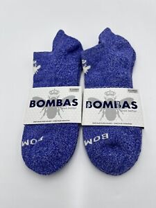 Bombas Socks Marl Ankle Unisex Men Women 2 Pairs Blue  XL NEW