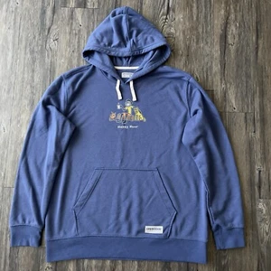 Life Is Good Happy Hour Perro Camping Aire Libre Sudadera con Capucha Azul Hombres L Usada en Excelente Condición - Imagen 1 de 12