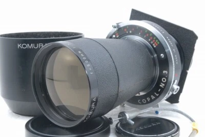 Lente Sankyo Kohki Komura 500 mm f/7 f 7 con Copal No,3 *3501315 Foto 1 de 4