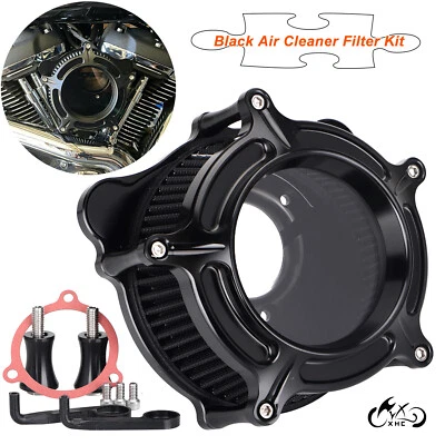 Kit de filtro de admisión de filtro de aire negro Clarity para Harley Touring Street Glide FLHX Foto 1 de 4