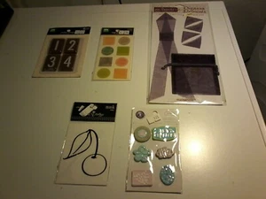 5X  EMBELLISHMENTS/STICKERS FOR SCRAPBOOKING  NEW IN DIFFRRENT THEMA'S  (I) - Picture 1 of 3