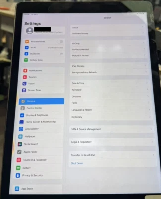 Apple iPad Pro 12.9" 1st Gen Black LCD display OEM replacement READ - Image 1 of 4