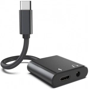 For iPhone 15/Pro/Max/Plus USB-C Headphone Adapter Earphone 3.5mm Jack Charger - Picture 1 of 7