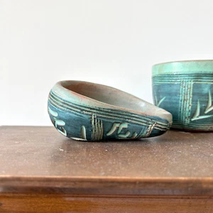 Hal Lasky Pottery Small Jewely Caddy Bowl 1950s MCM Art Puerto Rico Santurce - Picture 1 of 9