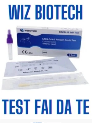 Numero 10 tamponi Covid  PER NUOVA VARIANTE   Scadenza OTTOBRE 2026 - Bild 1 von 4