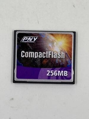 PNY 256MB CompactFlash Camera CF Memory Card Compact Flash Tested - Image 1 of 2