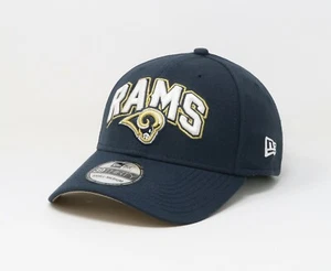 New Era 39Thirty Men Women Cap Los Angeles Rams Navy Blue Draft Stretch Hat S/M - Picture 1 of 5
