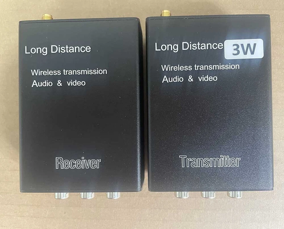 3W 2.4GHz Wireless Audio Video Transmitter AV Sender Receiver TX RX 2.4G 2000M - Image 1 of 4