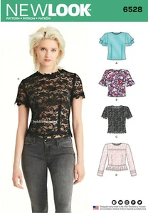 New Look Sewing Pattern 6528 Tops Size A (10-22) Uncut New - Picture 1 of 2