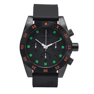 Electric DW01 PU Mens Dive Watch Black Orange EW0030030020 NEW - Picture 1 of 3