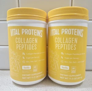 2 Pk Vital Proteins Collagen Peptides Powder - Vanilla - Size: 11.5oz Exp 3/27 - Picture 1 of 2