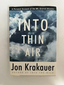 Into Thin Air—1st Ed & Print (Jon Krakauer) Account of 1996 Mt Everest Disaster - Picture 1 of 8