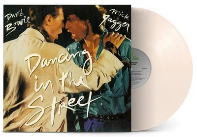 DAVID BOWIE & MICK JAGGER 12" Dancing in the Street WHITE VINYL Anniv. IN STOCK - Image 1 of 4