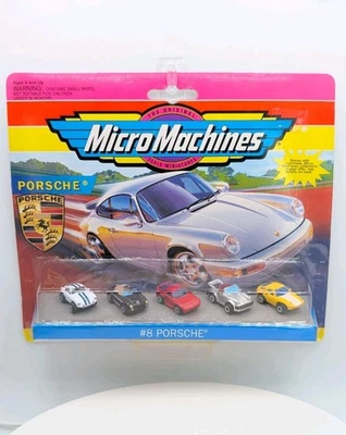 New Vintage 1995 Micro Machines Set #8 Porsche Galoob Australian - image 1 of 4