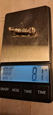 Zahngold 8g gereinigt / 8 Gramm Bruchgold Brücke gebraucht Altgold Gold - Bild 1 von 4