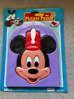 VTG Arco Disney 3D Plastic Tray Puzzles Mickey Minnie Band Leader - Image 1 of 2
