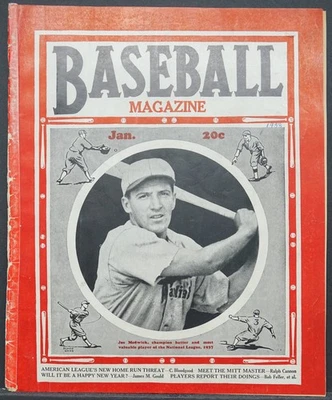 Revista de beisebol Jan 1938 - Joe "Ducky" Medwick N.L. MVP, Lou Gehrig - Imagem 1 de 4