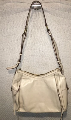 LADIES HOBO HANDBAG OFF WHITE PURSE NO. 2172500040 13X10" WITH ORIGINAL CARD - Image 1 of 4