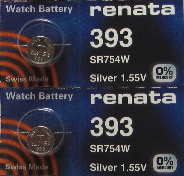 Baterías de óxido de plata para celda de moneda Renata SR754W (SR48W) 2 piezas Foto 1 de 1