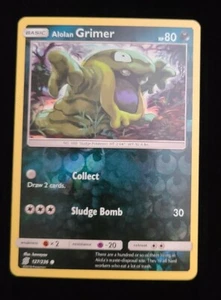 Pokemon - Alolan Grimer 127/236 - Reverse Holo Card - Unified Minds - Picture 1 of 2