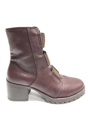 Yellow Box Womens Telaviz Merlot Combat Boot Size 8M - Image 1 of 4