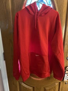 New Nike Red Hooded Sweatshirt Men’s Size:XXL - Picture 1 of 4