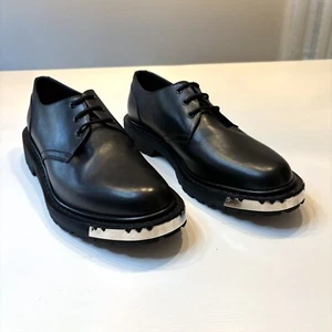 NWOT Celine Paris Homme Ranger Black Leather Derby Men's Shoes EU Size 46 US 13 - Picture 1 of 13